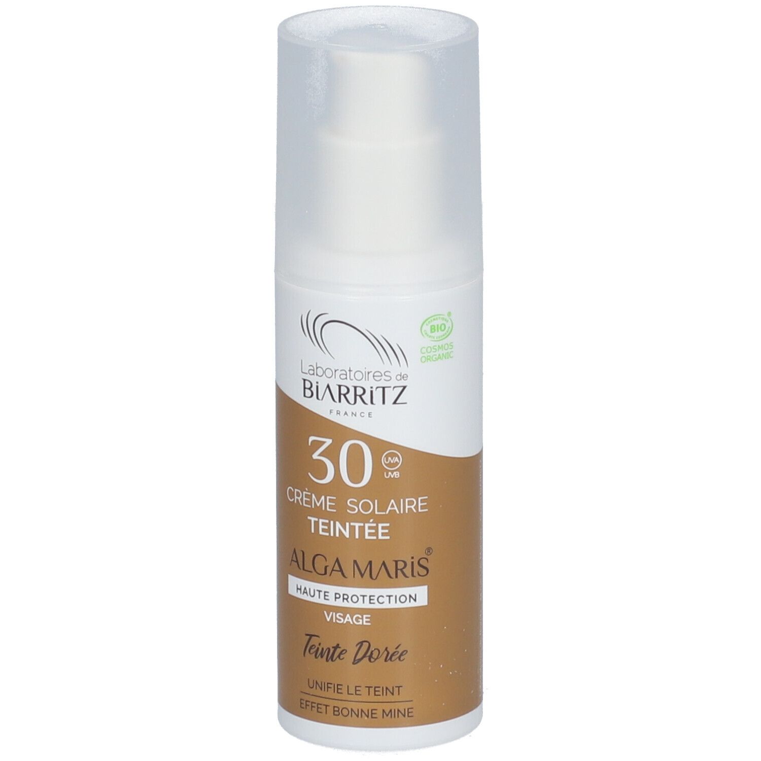 Laboratoires de Biarritz Crème solaire visage teintée SPF30 Dorée