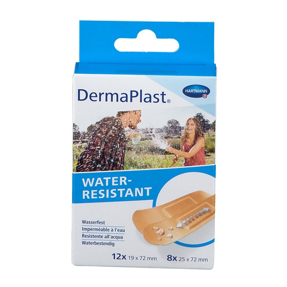 DermaPlast® Water-resistant Pflasterstrips 2 Größen