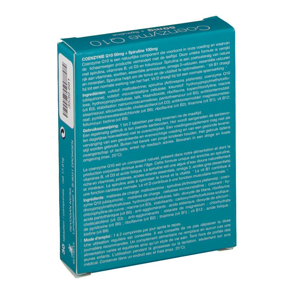 Coenzym Q10 50 mg + Spirulina 100 mg