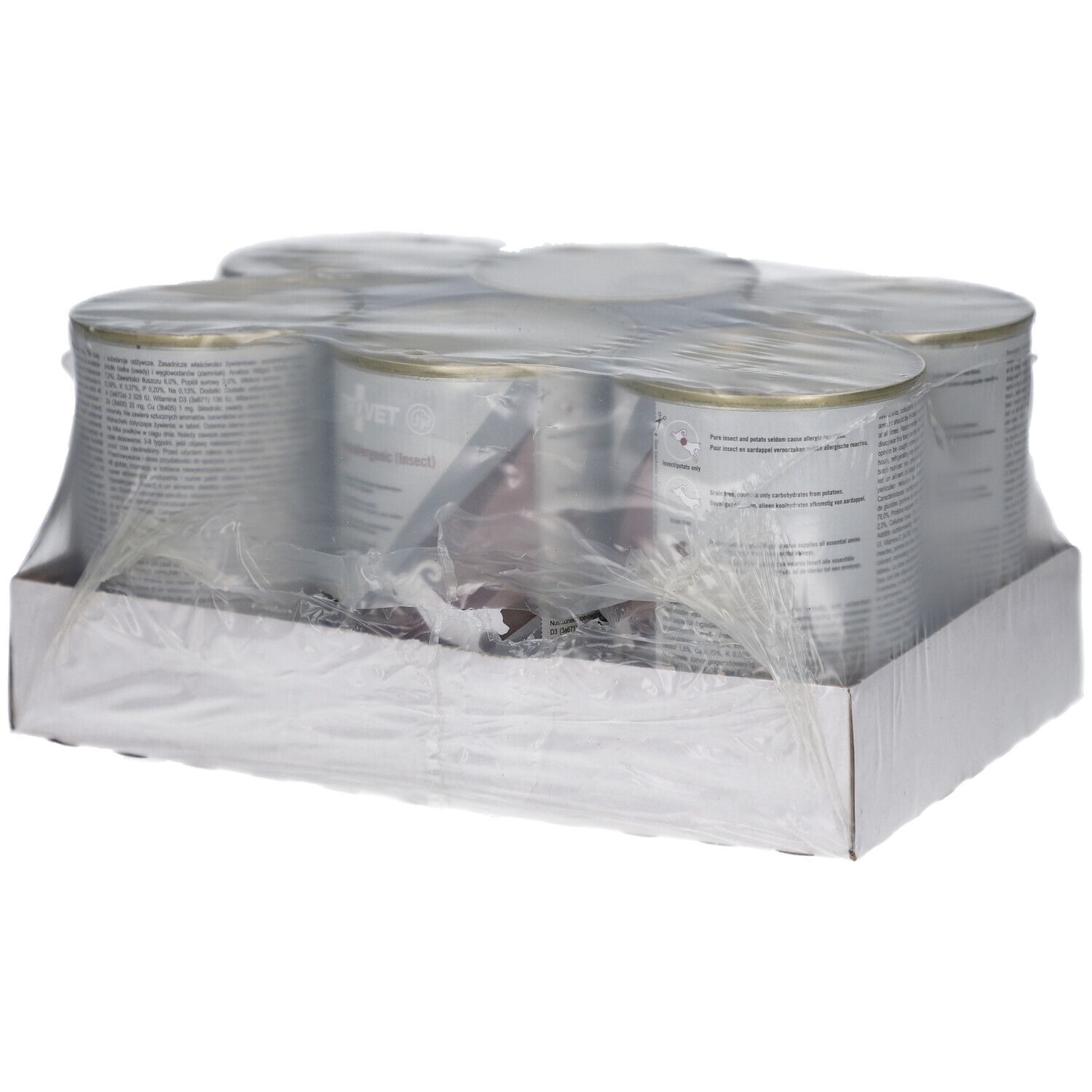 6 Dosen Trivet Hypoallergenic (Insekt) Hundefutter, je 400g.