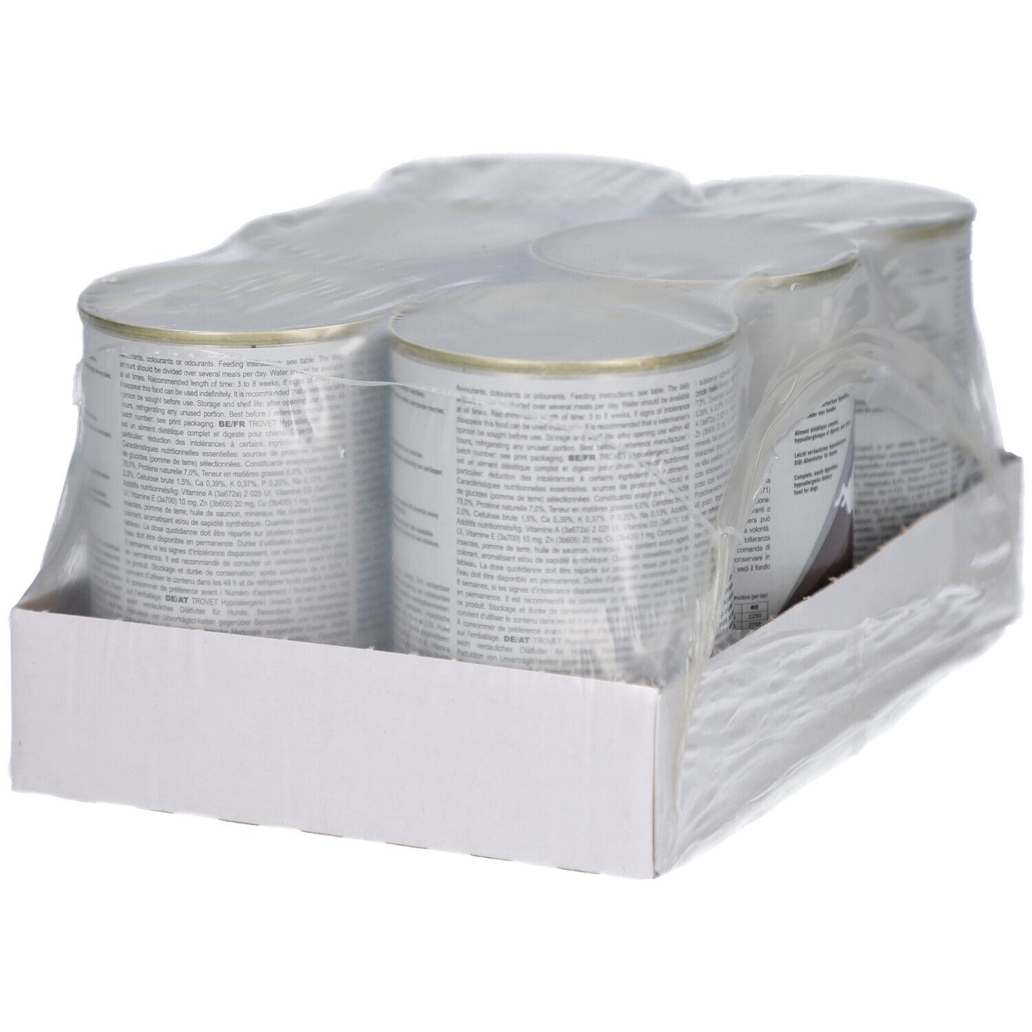 6 Dosen Trivet Hypoallergenic (Insekt) Hundefutter, je 400g.