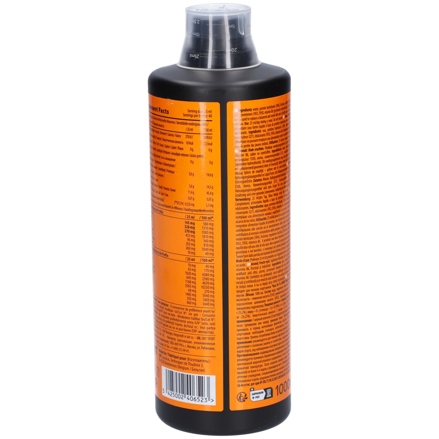 QNT Amino Acid Liquid 40000 mg Red Fruits Flavour 1000 ml