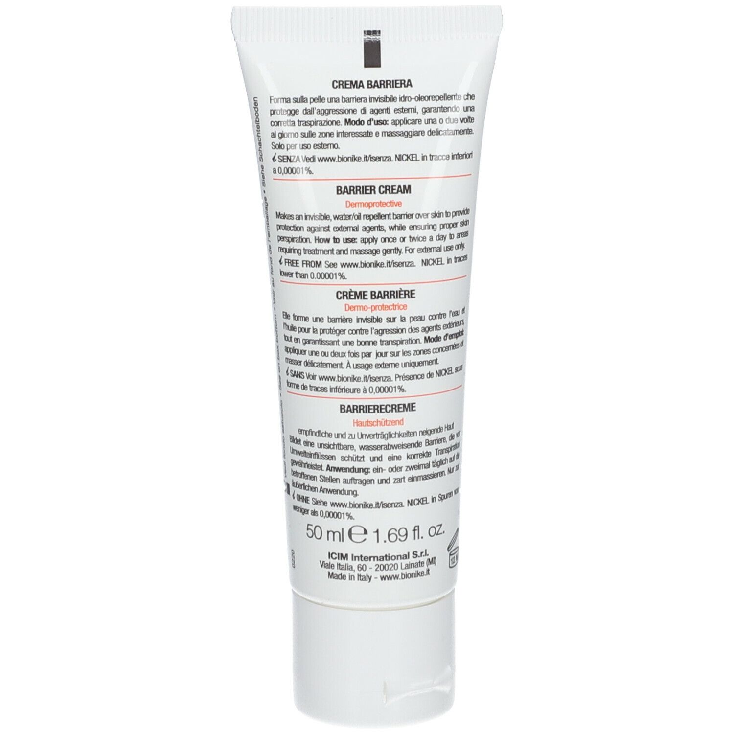 BioNike TRIDERM CINQUE Barriere-Creme