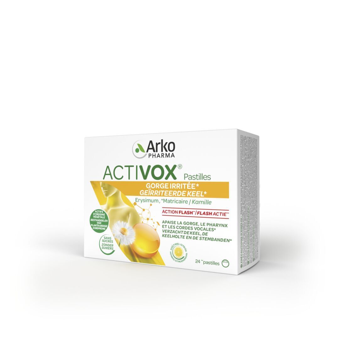 Activox Pastilles Miel - Citron sans Sucre