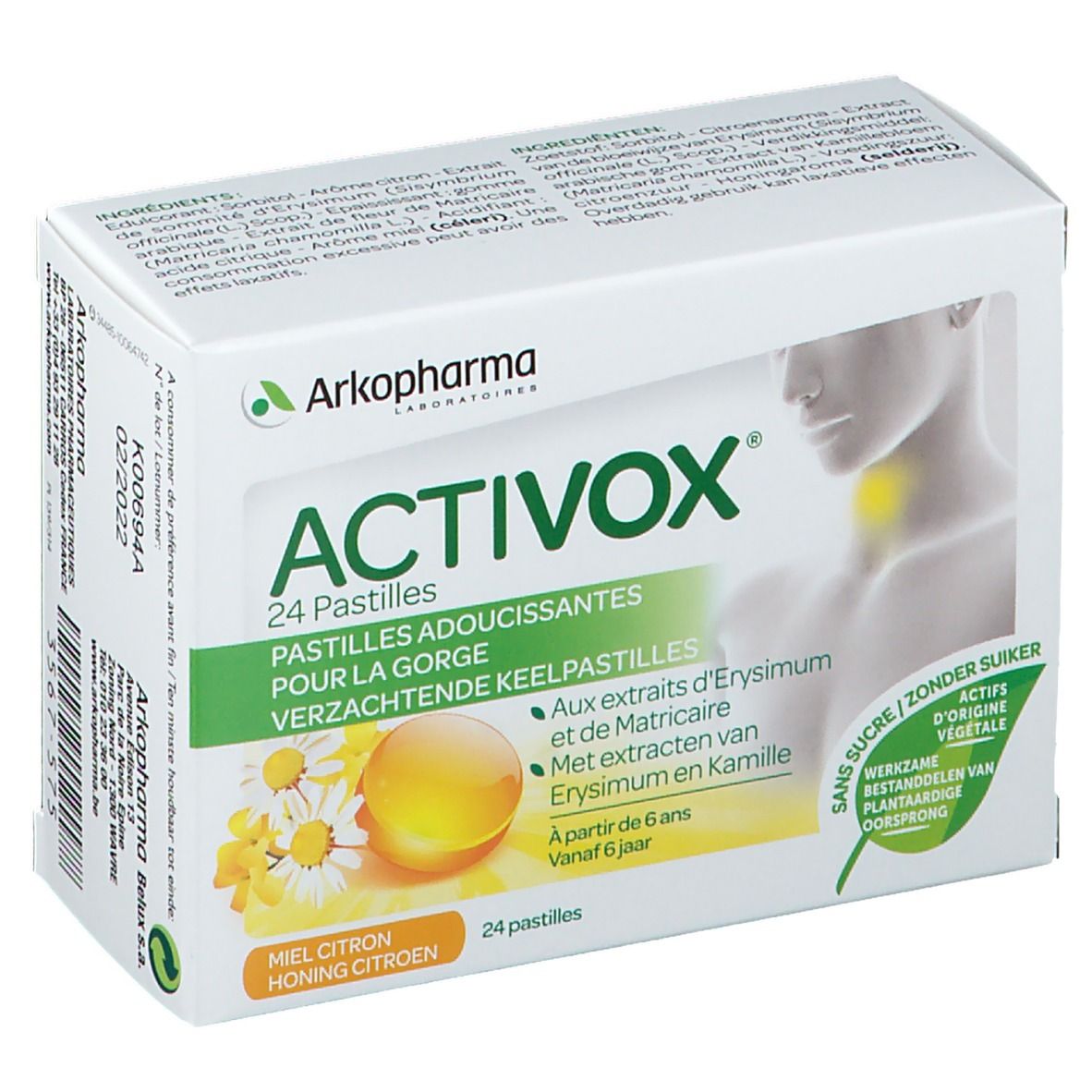 Activox® Halsschmerzen Honig-Zitrone Ohne Zucker