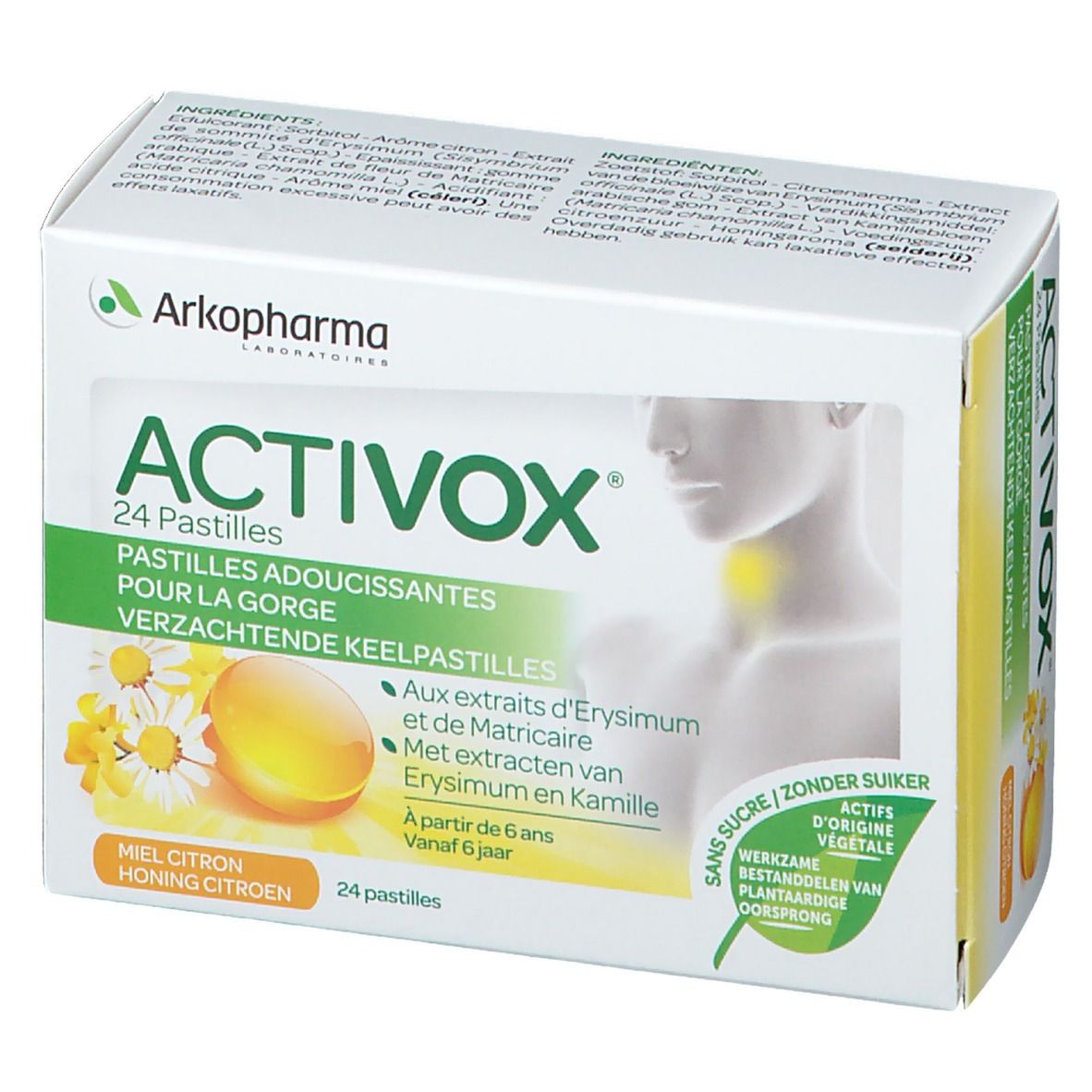 Activox® Halsschmerzen Honig-Zitrone Ohne Zucker