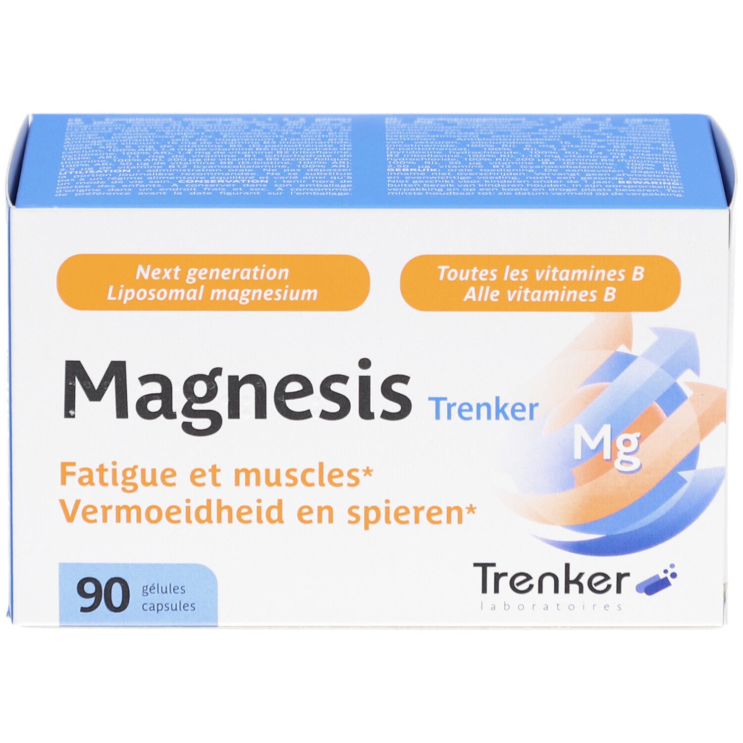 Trenker Magnesis: Zusammensetzung mit Magnesium und B-Vitaminen.