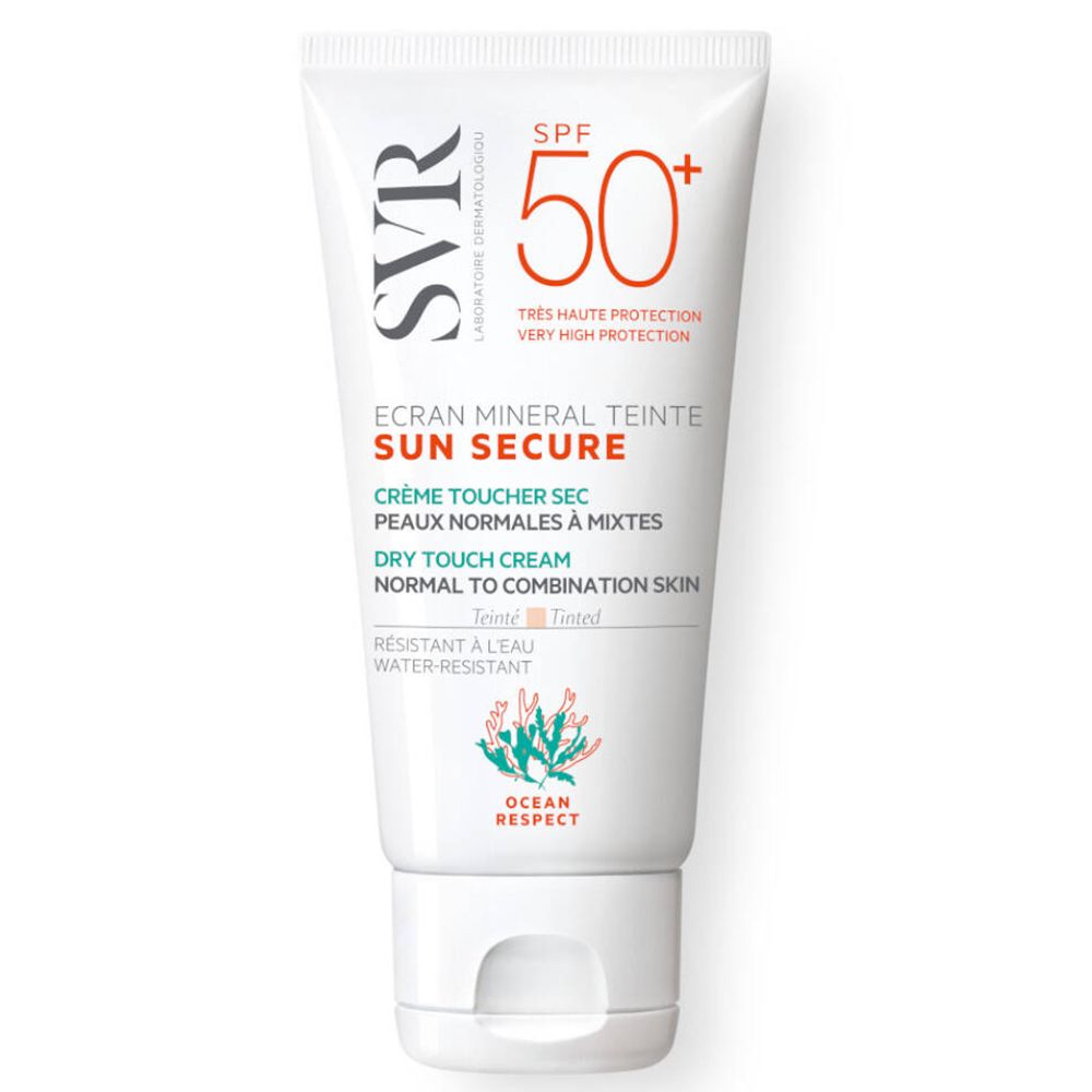 SVR SUN SECURE ÉCRAN MINÉRAL TEINTÉ Crème Toucher Sec Peaux Normales à Mixtes SPF50+