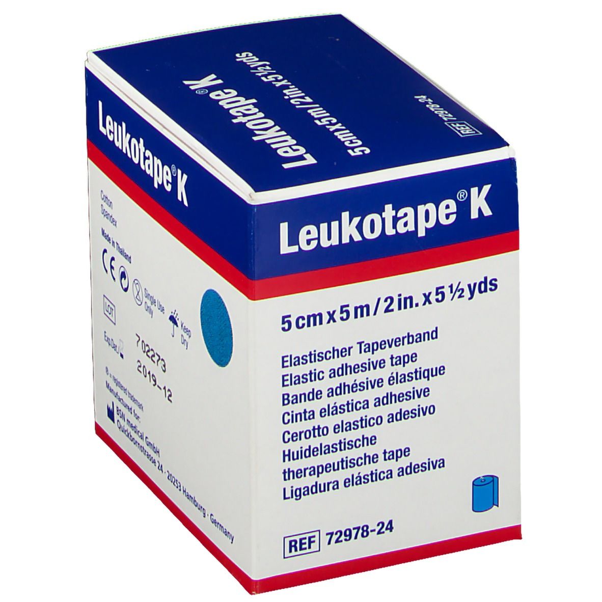 Leukotape® K 5 cm x 5 m hellblau