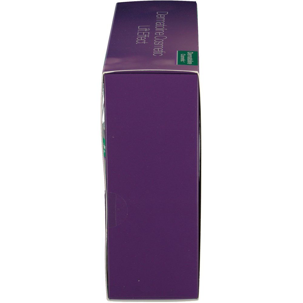 Emballage Dermatoline Cosmetic Lift Effect, violet. Vue latérale avec nom du produit et logo.