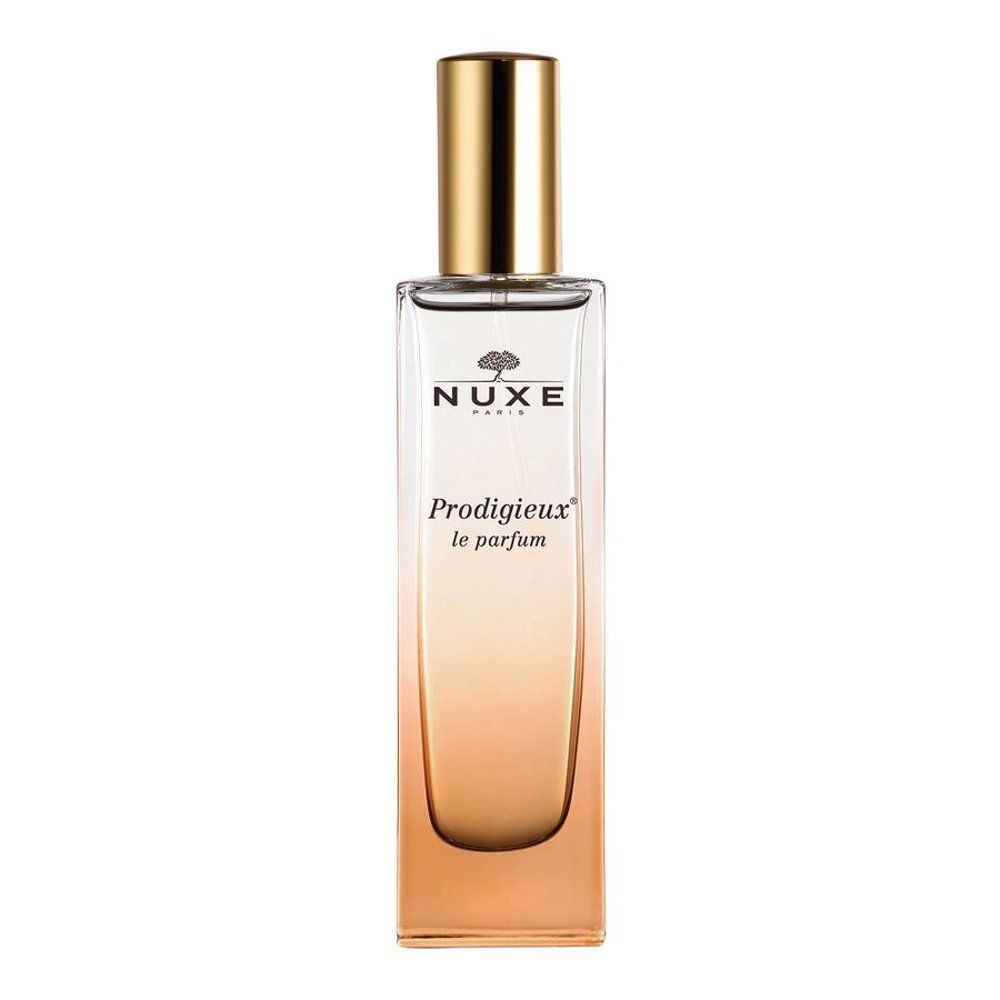 Flacon de Nuxe Prodigieux® Le Parfum Eau de Parfum avec bouchon doré.