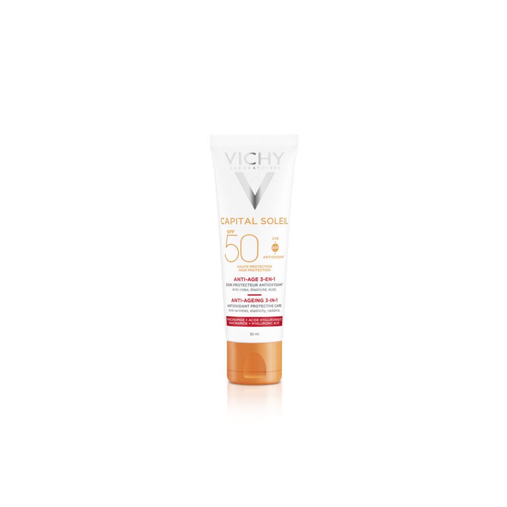 VICHY CAPITAL SOLEIL Anti-Âge Soin Antioxydant 3-en-1 SPF 50