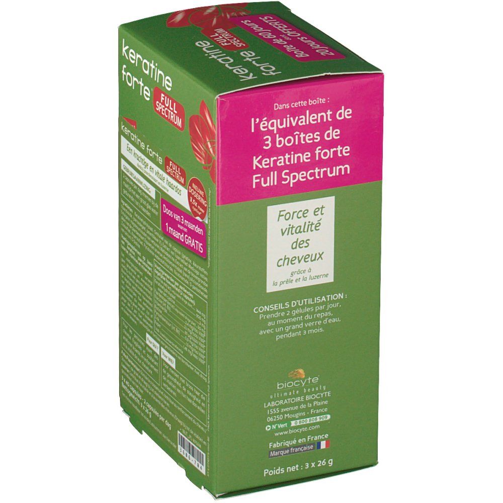 Biocyte® Kératine Forte® Full Spectrum