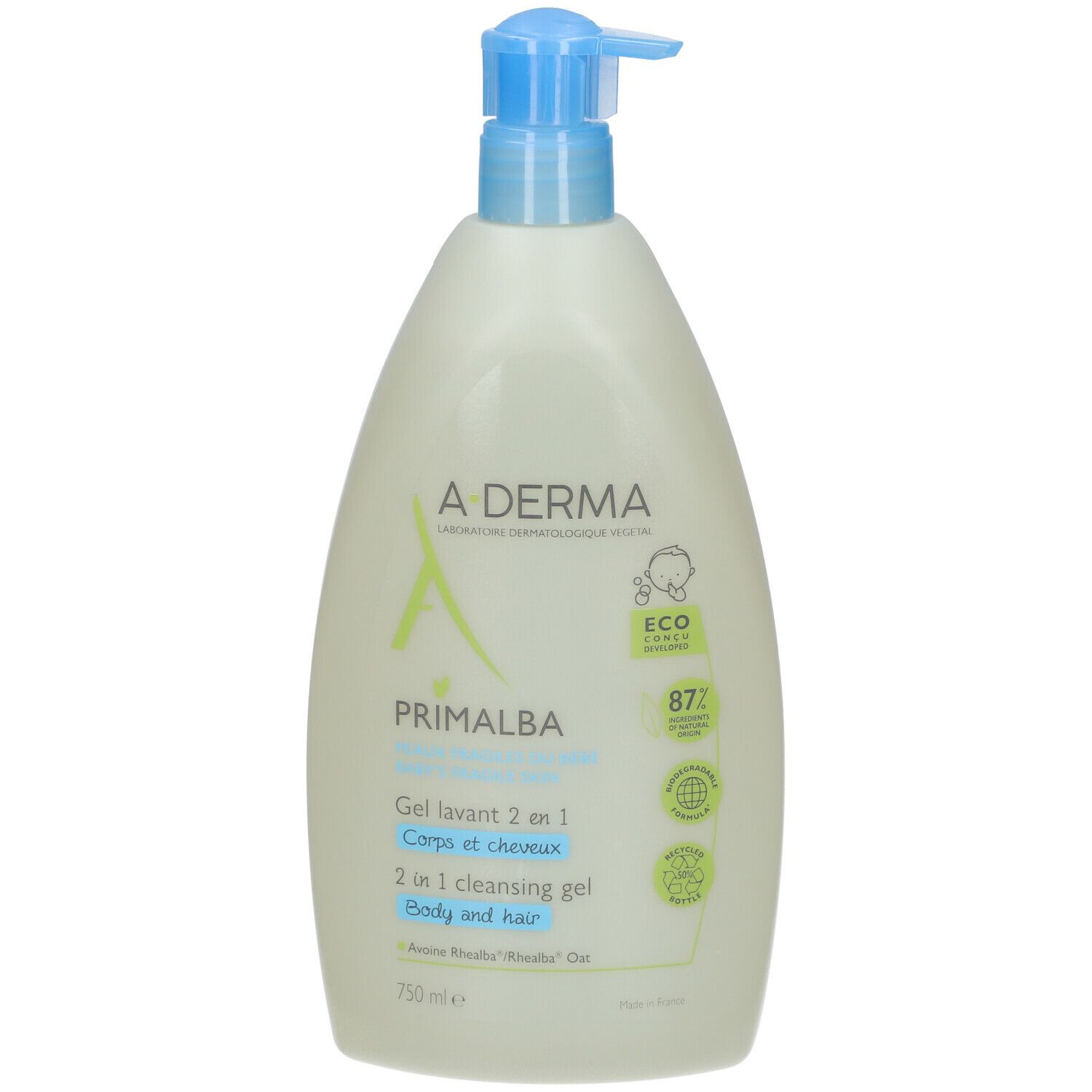 A-Derma Primalba Bébé Gel lavant 2 en 1