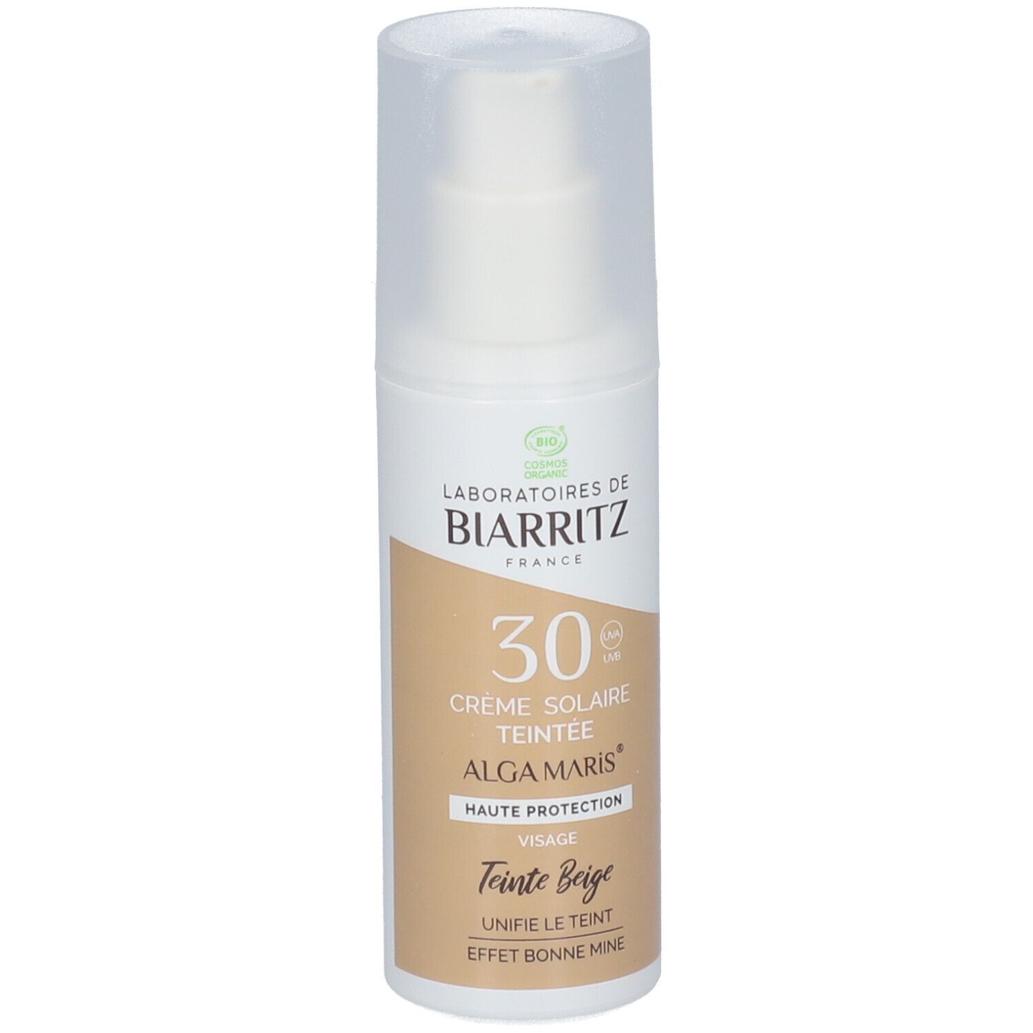 Laboratoires de Biarritz Sonnencreme mit LSF 30, getönt, Beige.