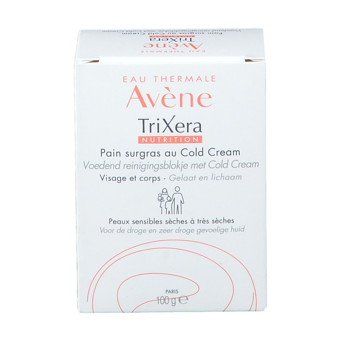 Avène TriXera NUTRITION Rückfettendes Waschstück Cold Cream