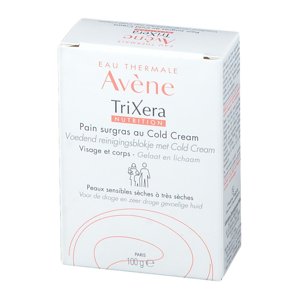 Avène TriXera NUTRITION Rückfettendes Waschstück Cold Cream