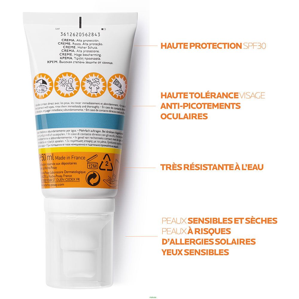 LA ROCHE POSAY ANTHELIOS ULTRA Crème Solaire Visage Hydratante SPF30