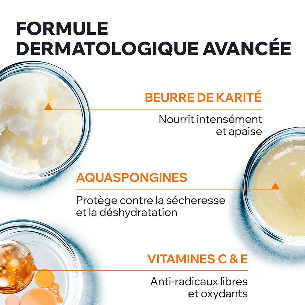 Flacon bleu clair Uriage Après Soleil, BARIÉSUN. Baume réparateur. Avec pompe. 500 ml.