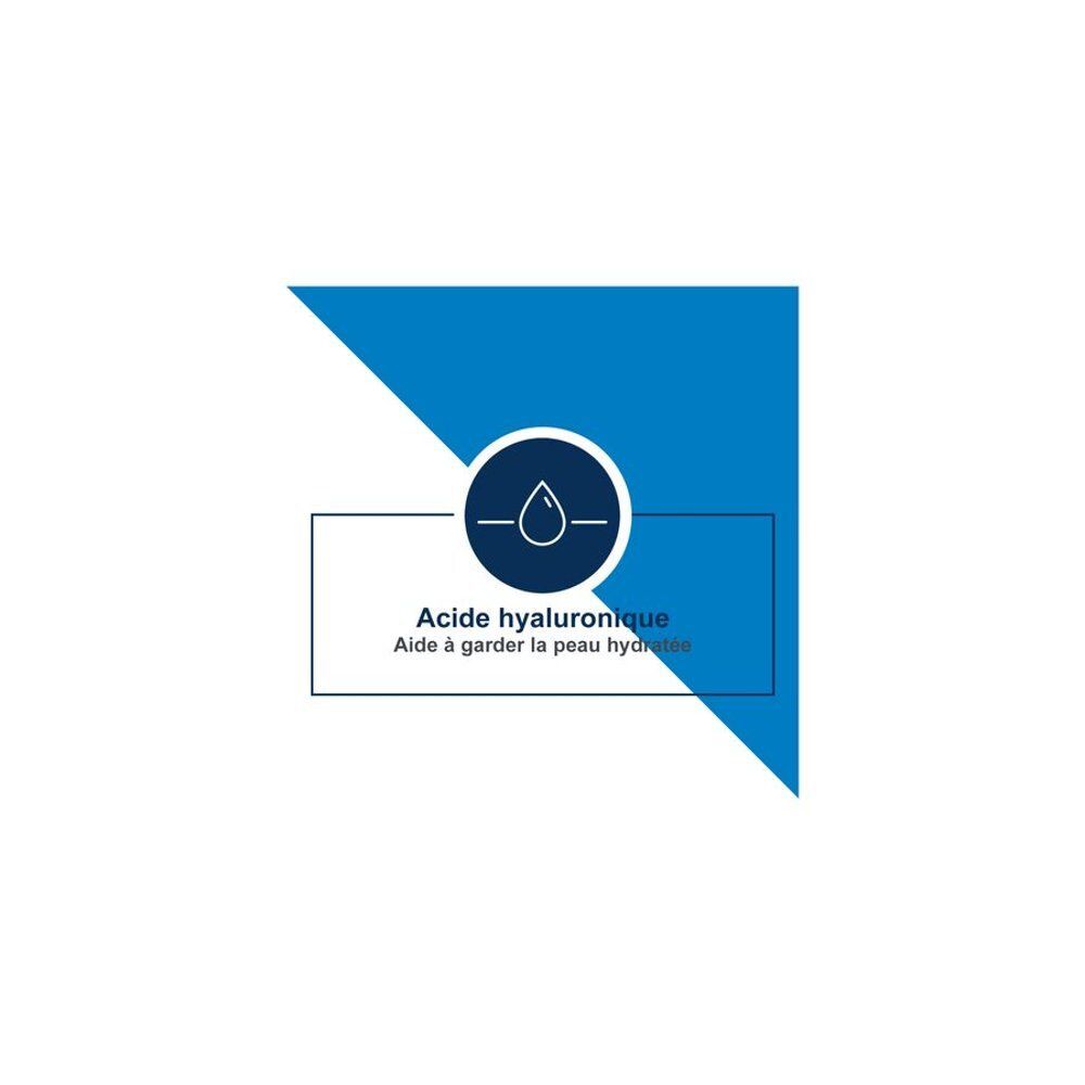 Symbol für Hyaluronsäure, die hilft, die Haut mit Feuchtigkeit zu versorgen.
