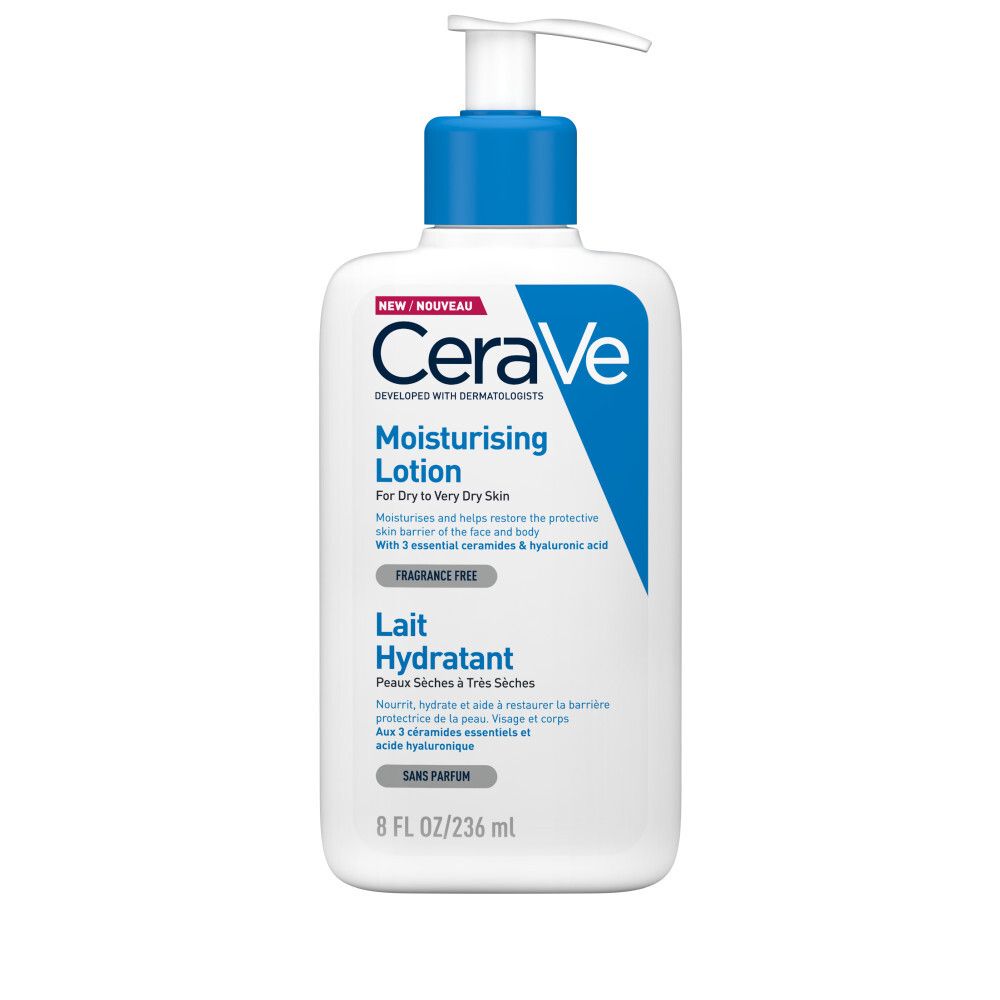 CeraVe Lait Hydratant visage et corps pour les peaux sèches à très sèches 236ml