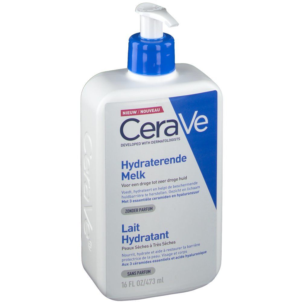 CeraVe Lait Hydratant visage et corps pour les peaux sèches à très sèches