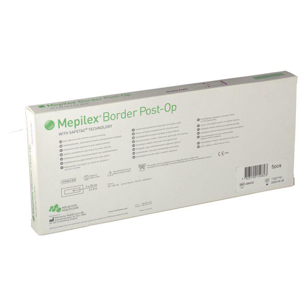 Mepilex® Border Post-Op 10 x 25 cm