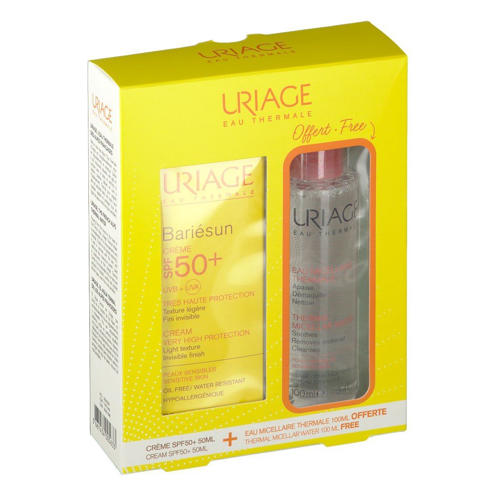 Uriage Bariésun Creme SPF50+ und Thermal-Micellarwasser