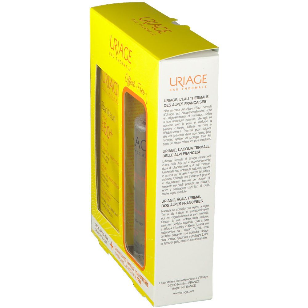 Uriage Bariésun Creme SPF50+ und Thermal-Micellarwasser