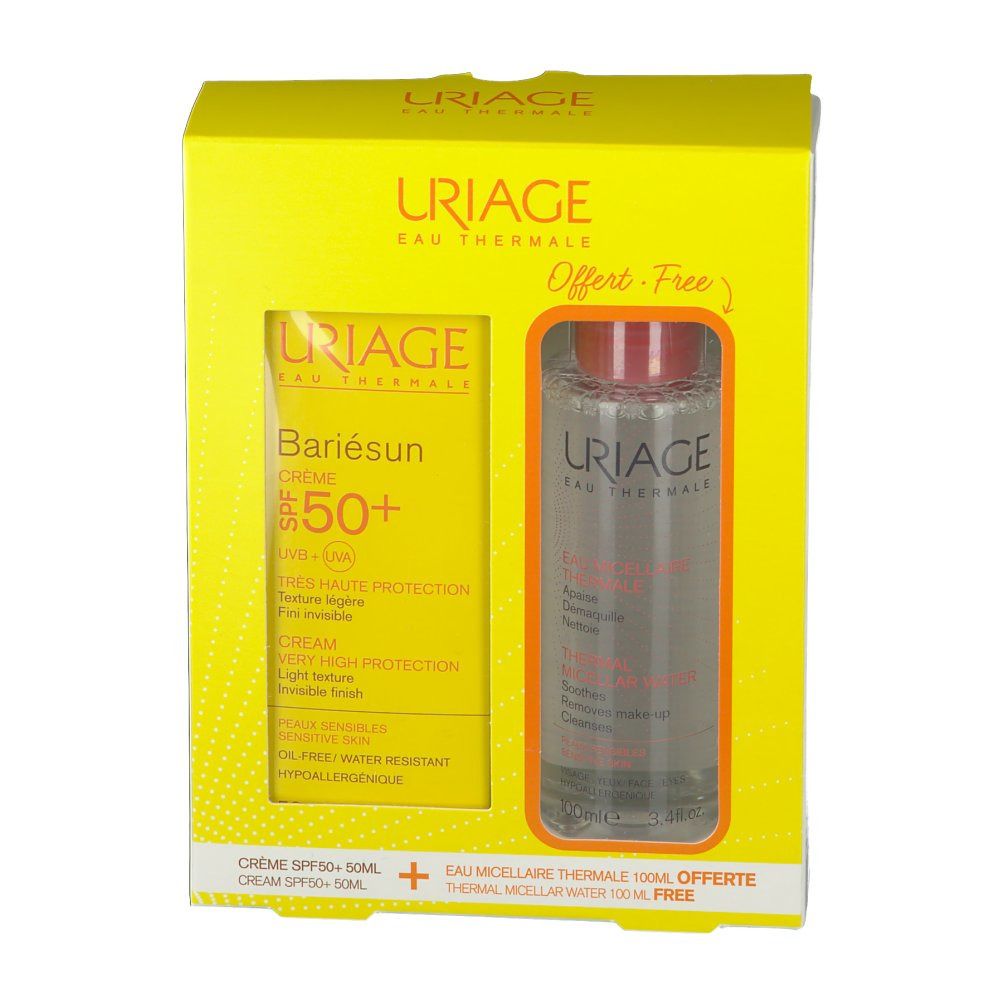 Uriage Bariésun Creme SPF50+ und Thermal-Micellarwasser