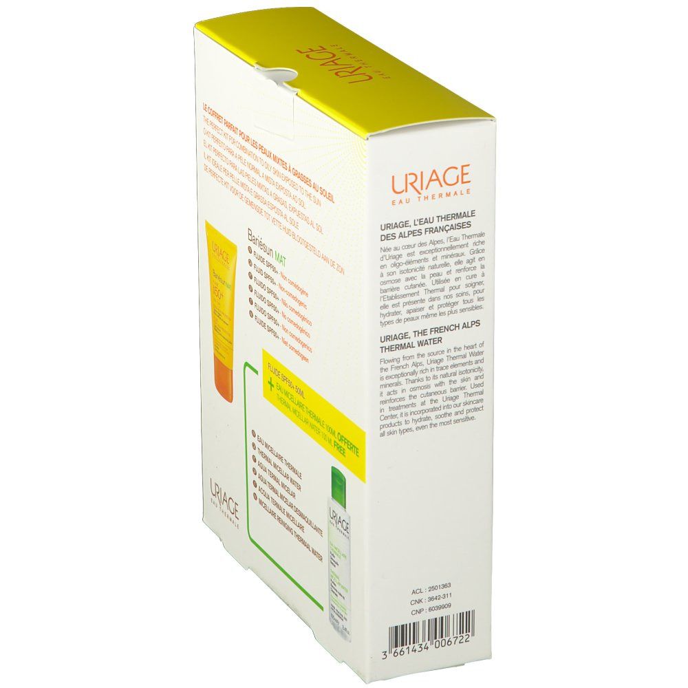 Uriage Bariésun MAT Fluid SPF50+ und Thermal-Micellarwasser