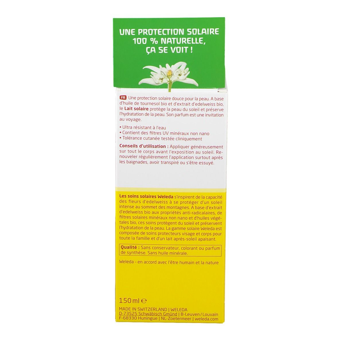 Weleda Edelweiss Sonnenmilch LSF 30