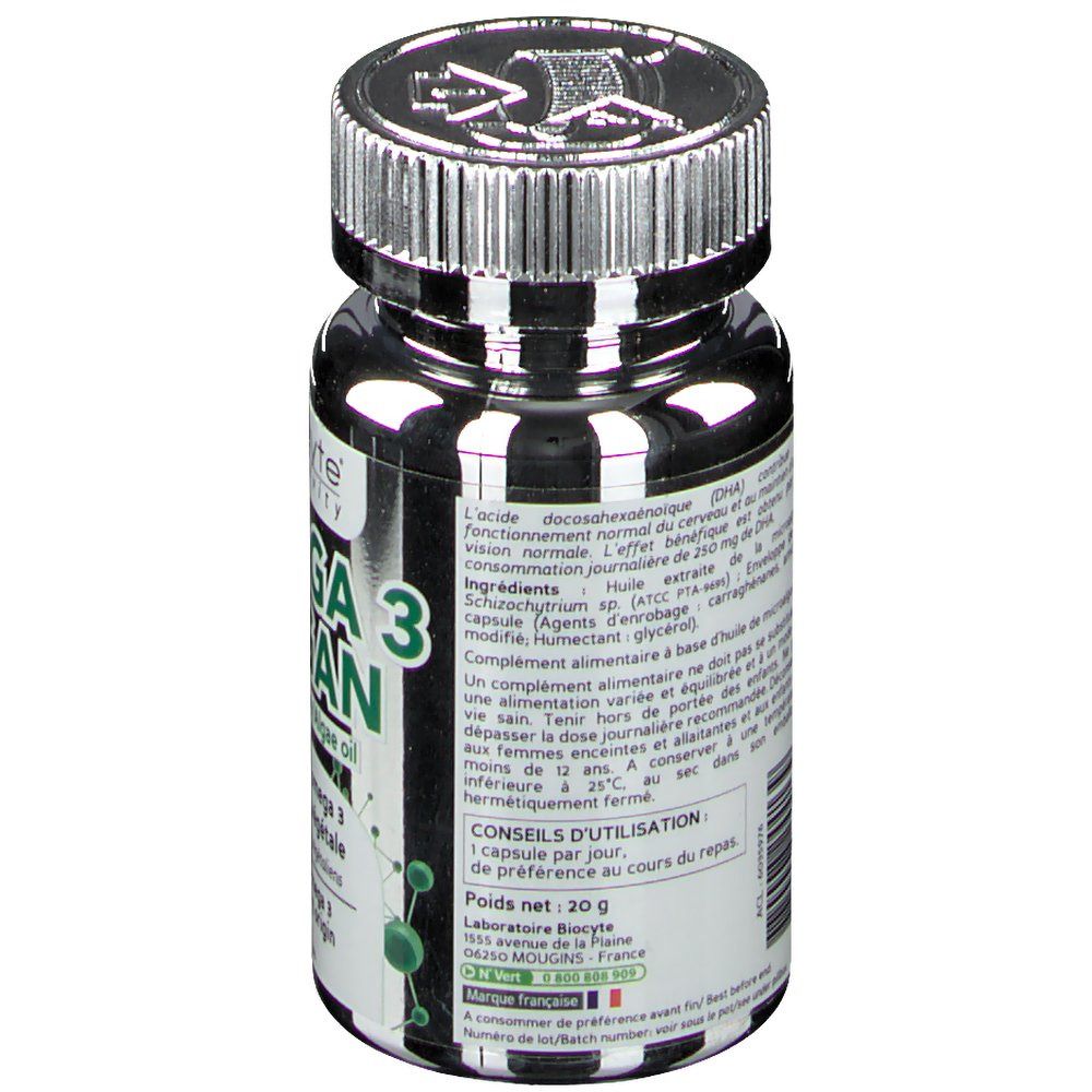 Biocyte® Omega-3 Vegan Algenöl