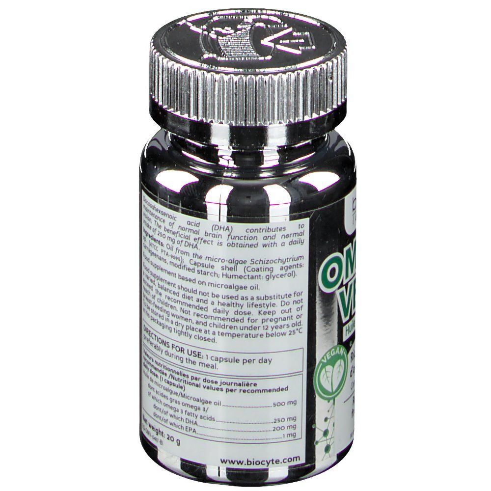 Biocyte® Omega-3 Vegan Algenöl