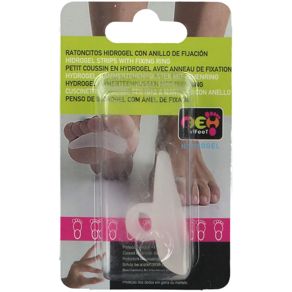 NEH Hydrogel Hammerzehenpolster Zehenring links Gr. 35-38