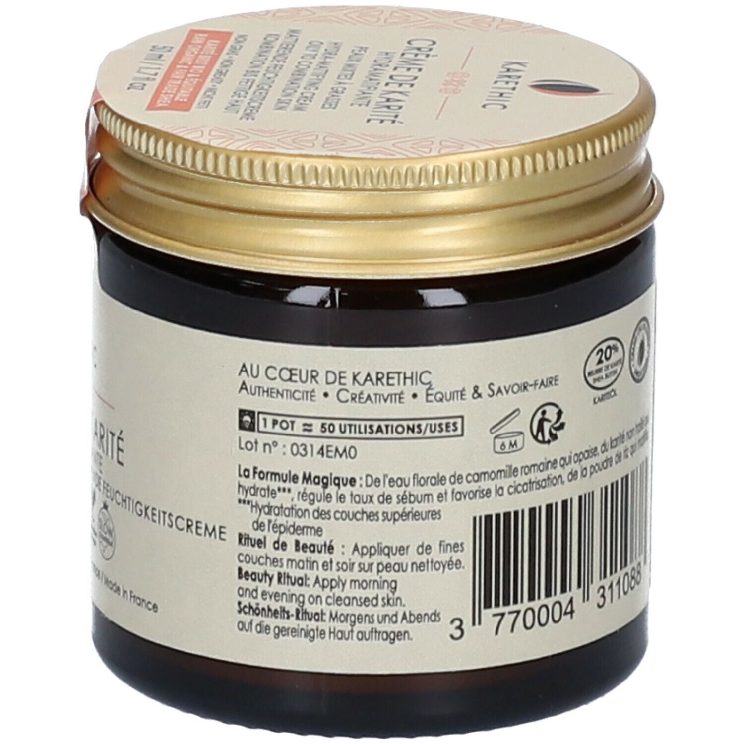 KARETHIC Crème de Karité Mattierende Feuchtigkeitscreme