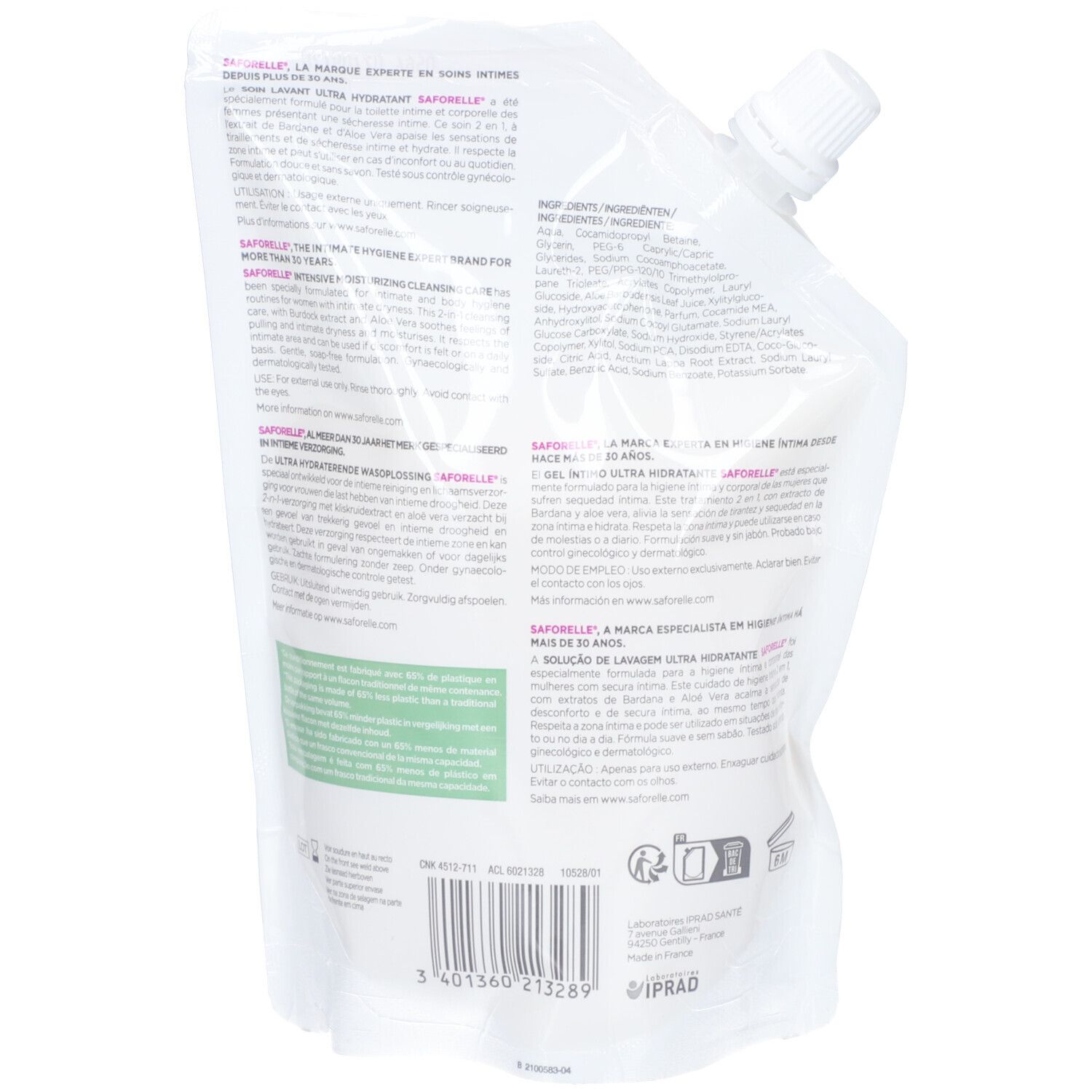 Saforelle® Soin Lavant Ultra Hydratant