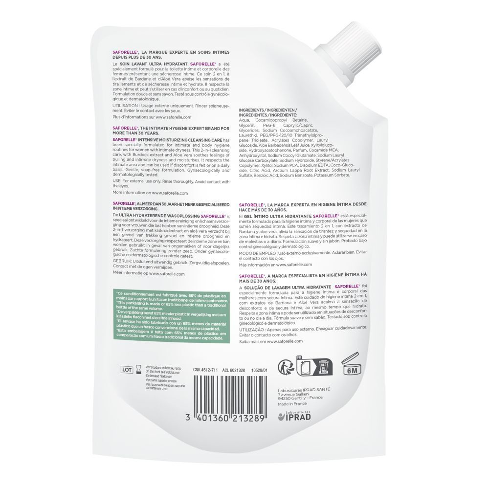 Saforelle® Soin Lavant Ultra Hydratant