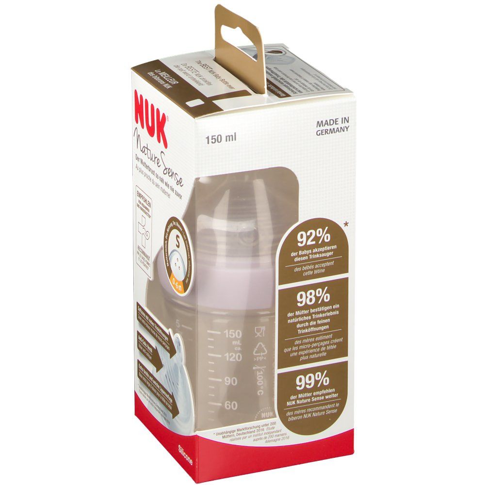 NUK® Nature Sense Trinksauger Größe 0 bis 6 Monaten S