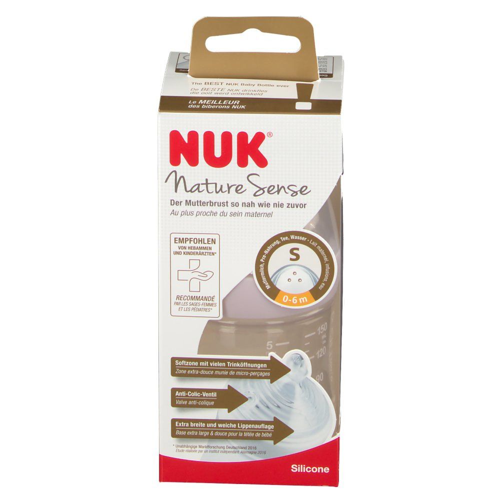 NUK® Nature Sense Trinksauger Größe 0 bis 6 Monaten S