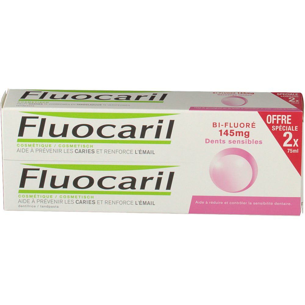 Fluocaril Bi-Fluoré 145 mg dentifrice Dents Sensibles