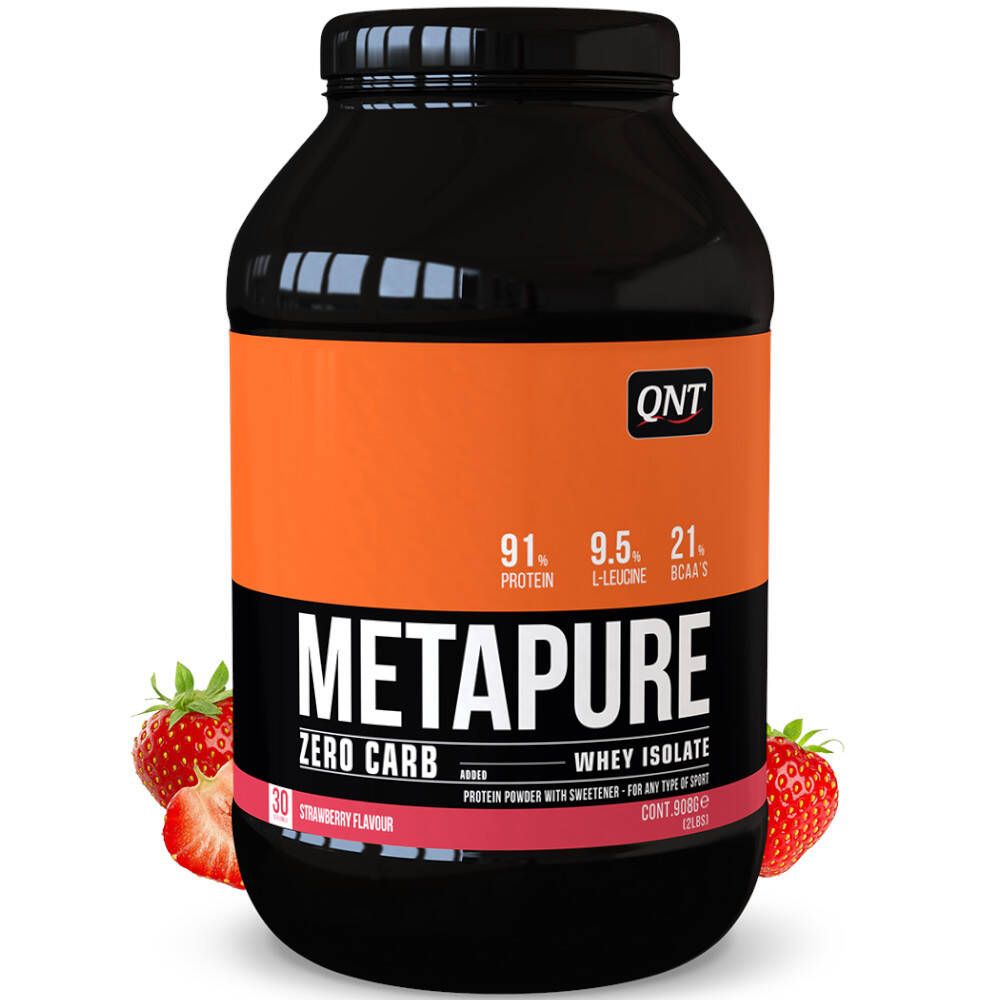 QNT® Metapure Zero Carb (Molkenprotein isoliert) Erdbeer Geschmack