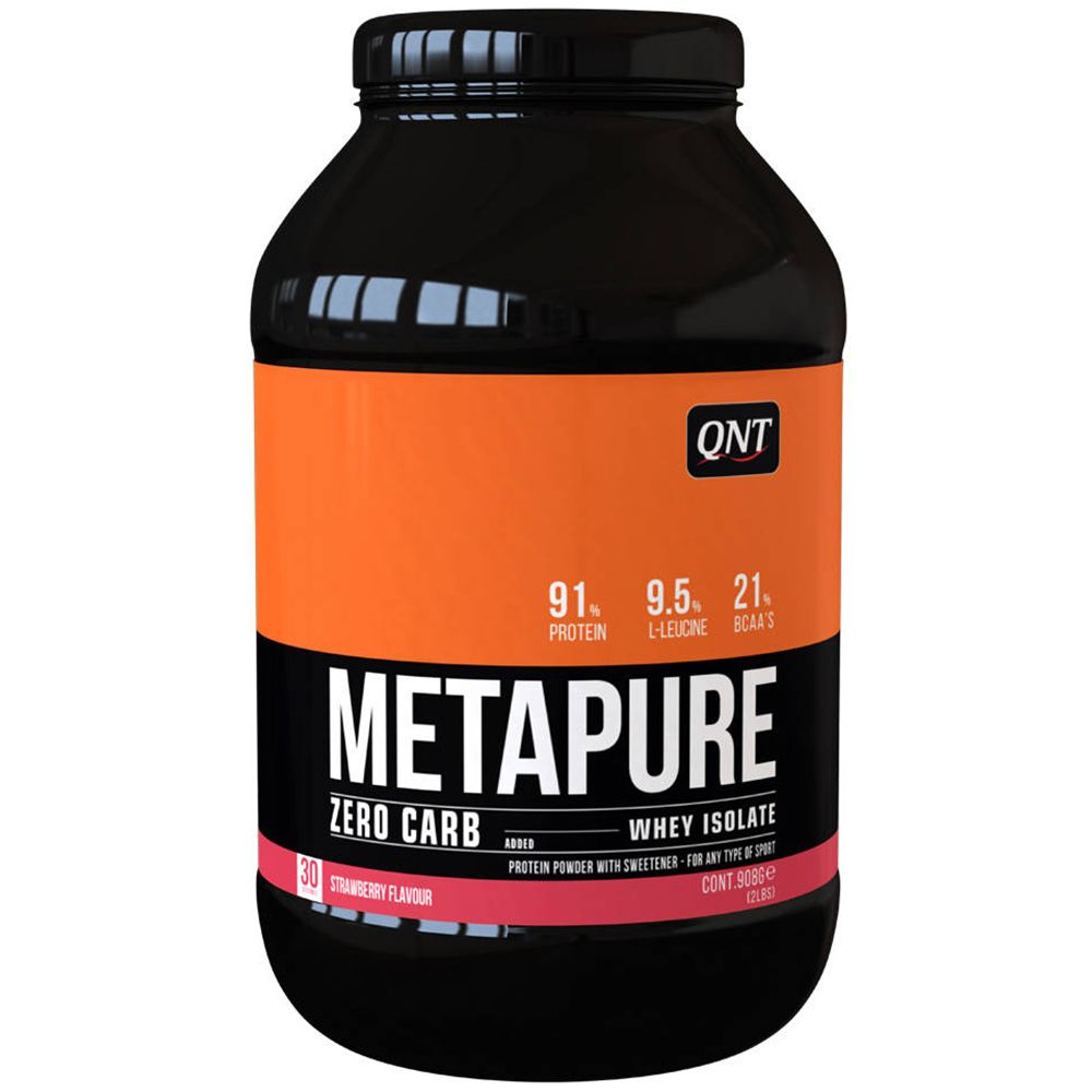 QNT® Metapure Zero Carb (Molkenprotein isoliert) Erdbeer Geschmack