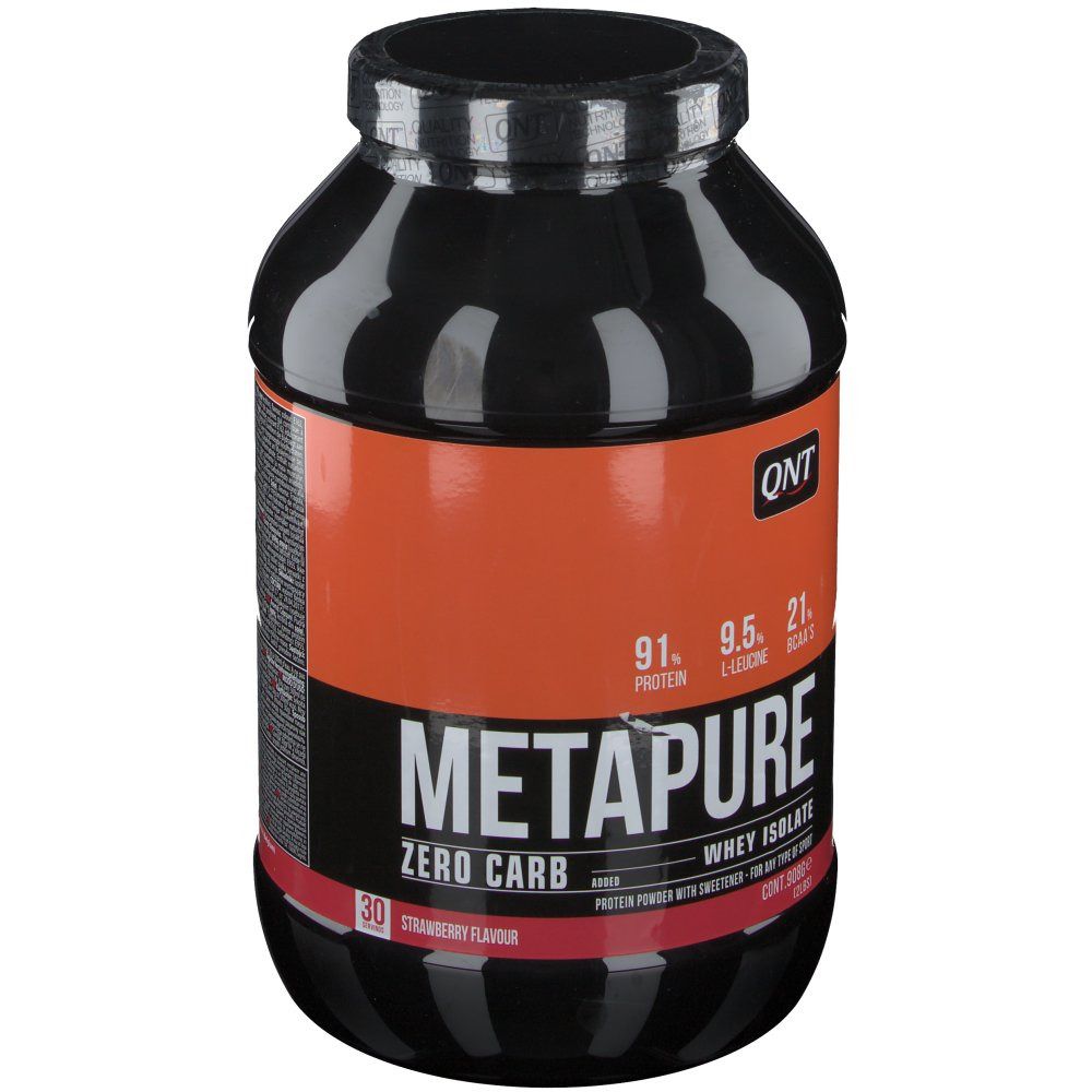 QNT® Metapure Zero Carb (Molkenprotein isoliert) Erdbeer Geschmack