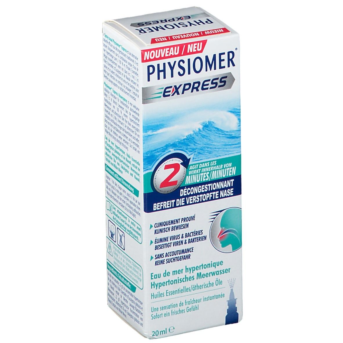 PHYSIOMER® EXPRESS Hypertonisches Meerwasser