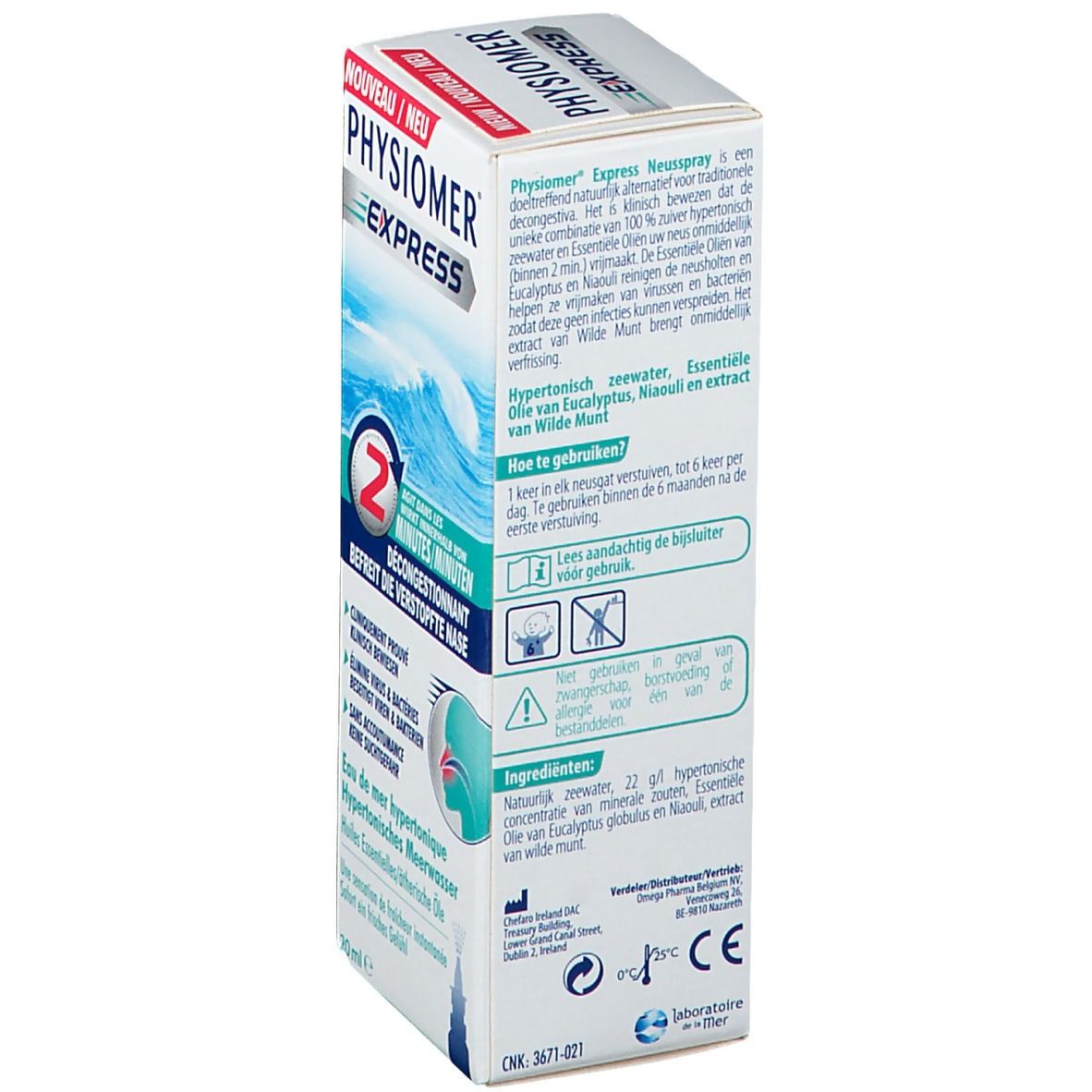 PHYSIOMER® EXPRESS Hypertonisches Meerwasser