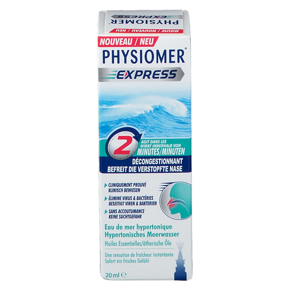 PHYSIOMER® EXPRESS Hypertonisches Meerwasser