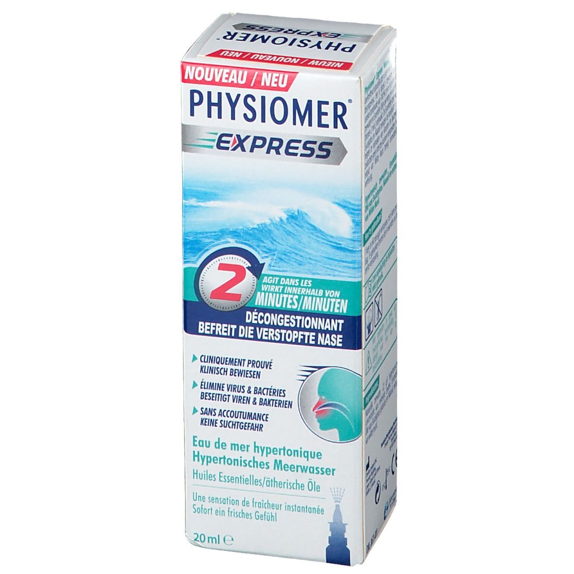 PHYSIOMER® EXPRESS Hypertonisches Meerwasser