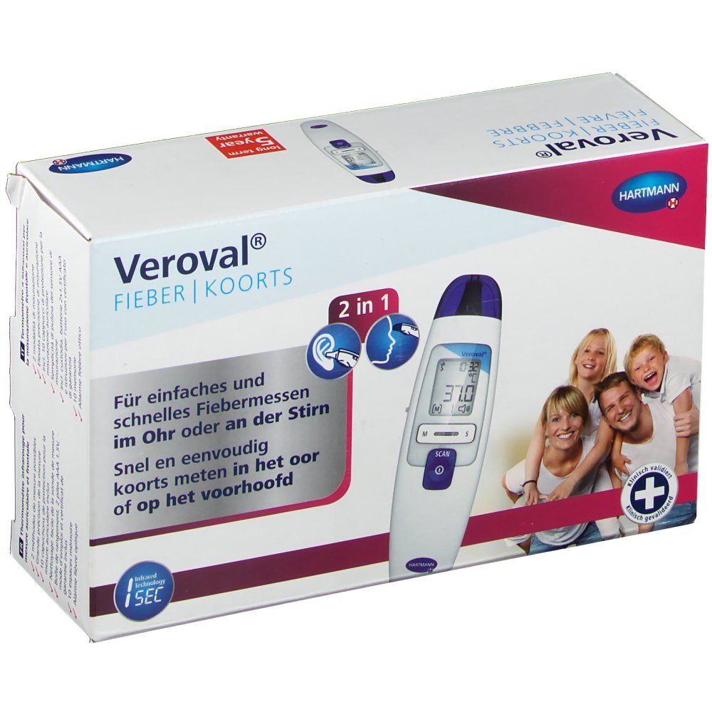 Veroval® 2 in 1 Infrarot-Fieberthermometer