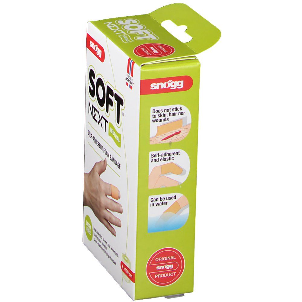 Soft® Snogg Next Natural selbsthaftende Weichschaum-Bandage 1 x 6 cm